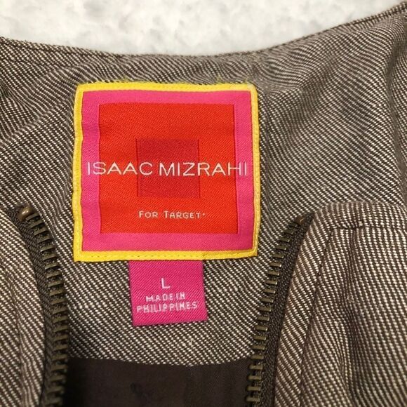 🚨 Isaac Mizrahi for Target Linen Blend Zip Blazer - Picture 5 of 10